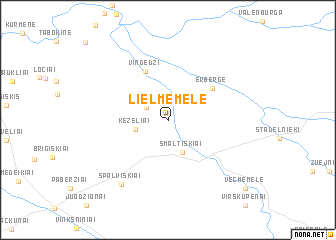 map of Lielmēmele