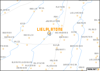 map of Lielplatone