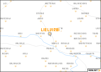 map of Lielvirbi