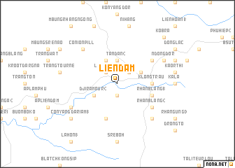 map of Liên Ðầm