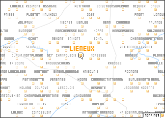map of Liéneux