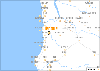 map of Liengue