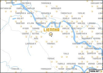 map of Liễn Nha