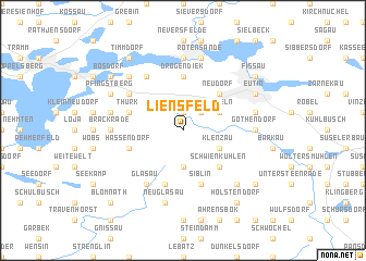 map of Liensfeld