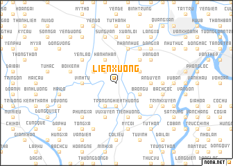 map of Liên Xương