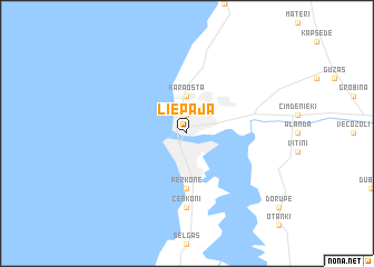 map of Liepāja