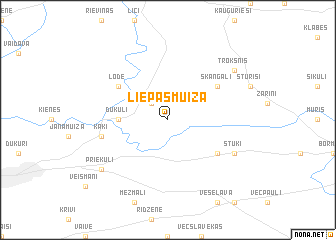 map of Liepasmuiža