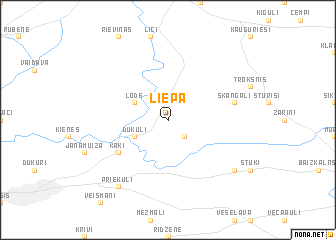 map of Liepa