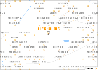map of Liepkalnis