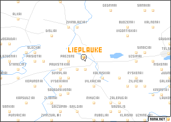 map of Lieplaukė