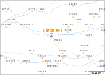 map of Liepnieki