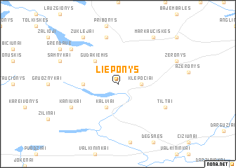 map of Lieponys