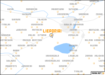 map of Lieporiai