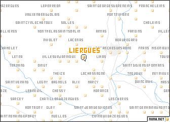 map of Liergues