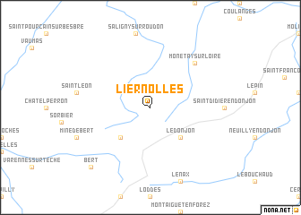 map of Liernolles