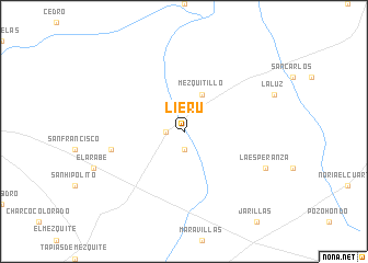 map of Lieru