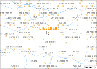 map of Lieschen