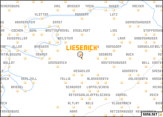 map of Liesenich