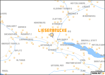 map of Lieserbrücke