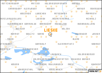 map of Lieske