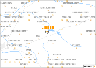 map of Liesse