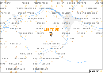 map of Lietava