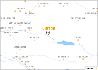 map of Liétor