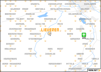 map of Lieveren