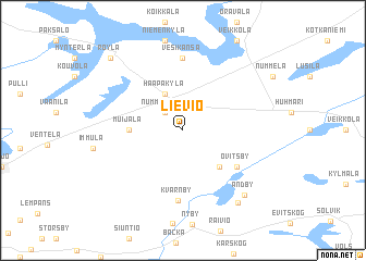 map of Lieviö