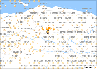 map of Lièvre