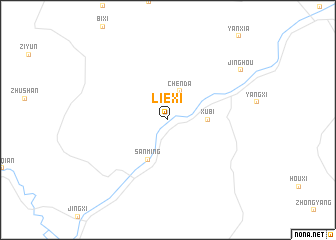 map of Liexi