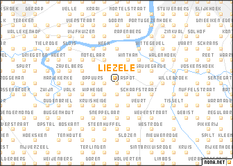 map of Liezele