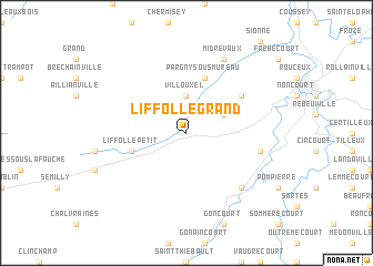 map of Liffol-le-Grand