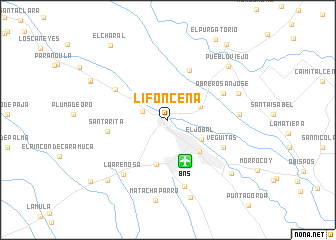 map of Lifoncena