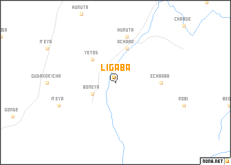map of Līgaba