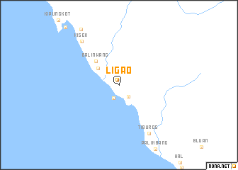 map of Ligao