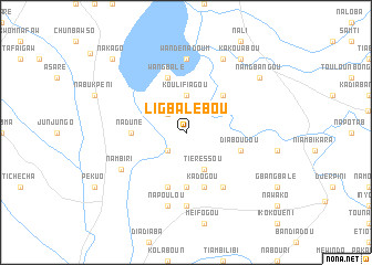 map of Ligbalébou