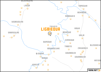 map of Ligbiéoua