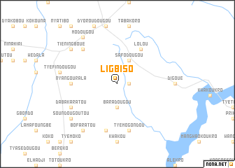 map of Ligbiso