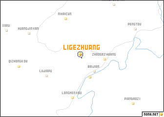 map of Ligezhuang