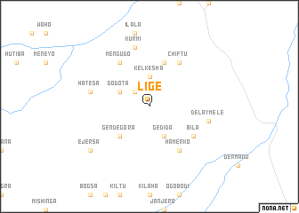 map of Līgē