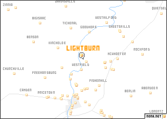 map of Lightburn