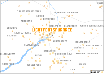 map of Lightfoots Furnace