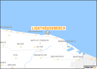 map of Lighthouse Beach