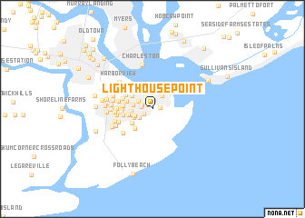 map of Lighthouse Point