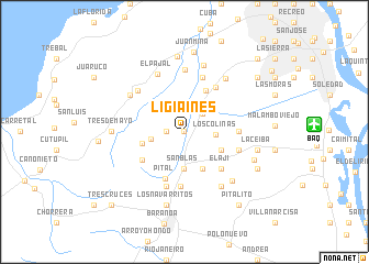 map of Ligia Inés