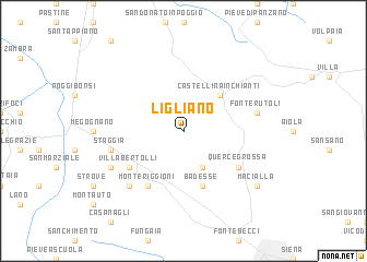 map of Ligliano