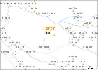 map of Lignac