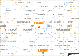 map of Lignat