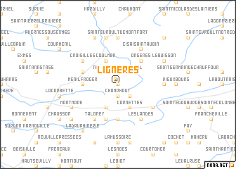 map of Lignères